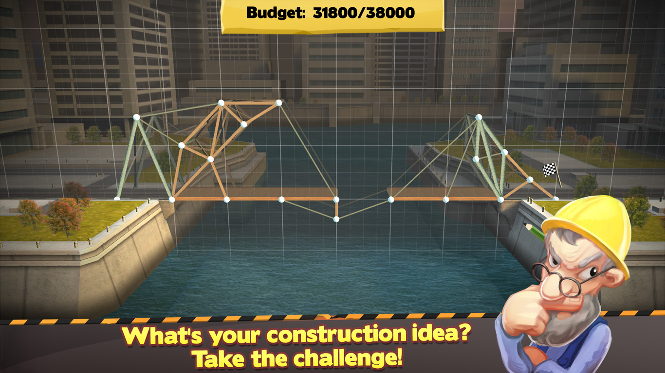Bridge construction over a harbour