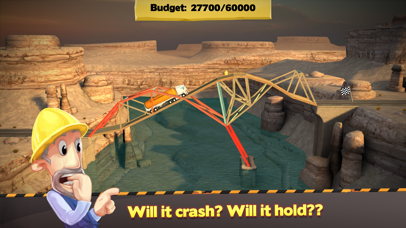An arched bridge spanning a rocky canyon