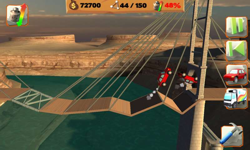 A bridge spanning a canyon