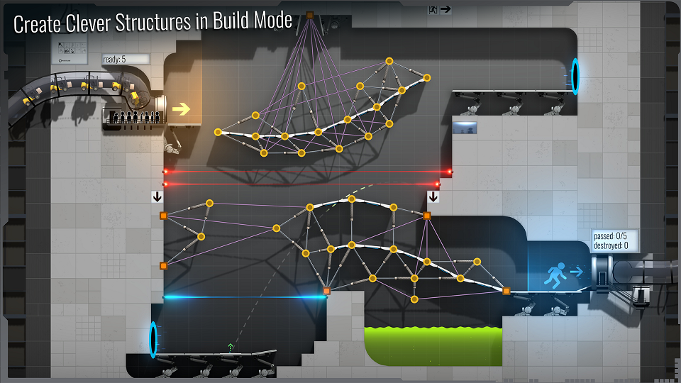 A complex arrangement of ramps and bridges
