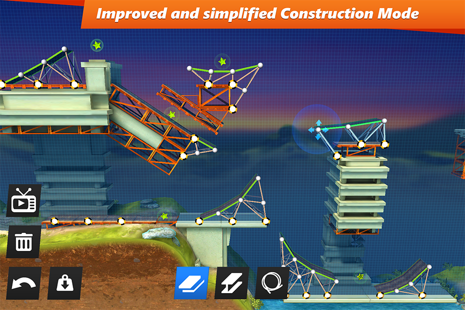 A ramp being edited in construction mode